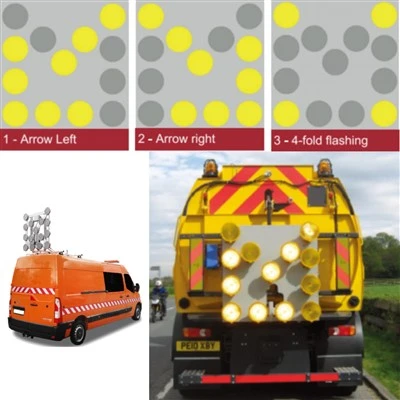 Led Traffic Safety Arrow Signal Board Flashing Light Road Construction Warning Light For Trucks high quality